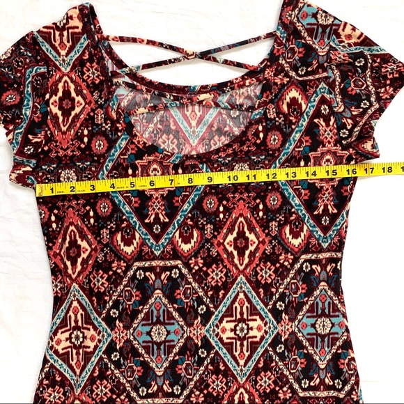 No Boundaries Boho Casual Dress Size Large - Picture 8 of 11